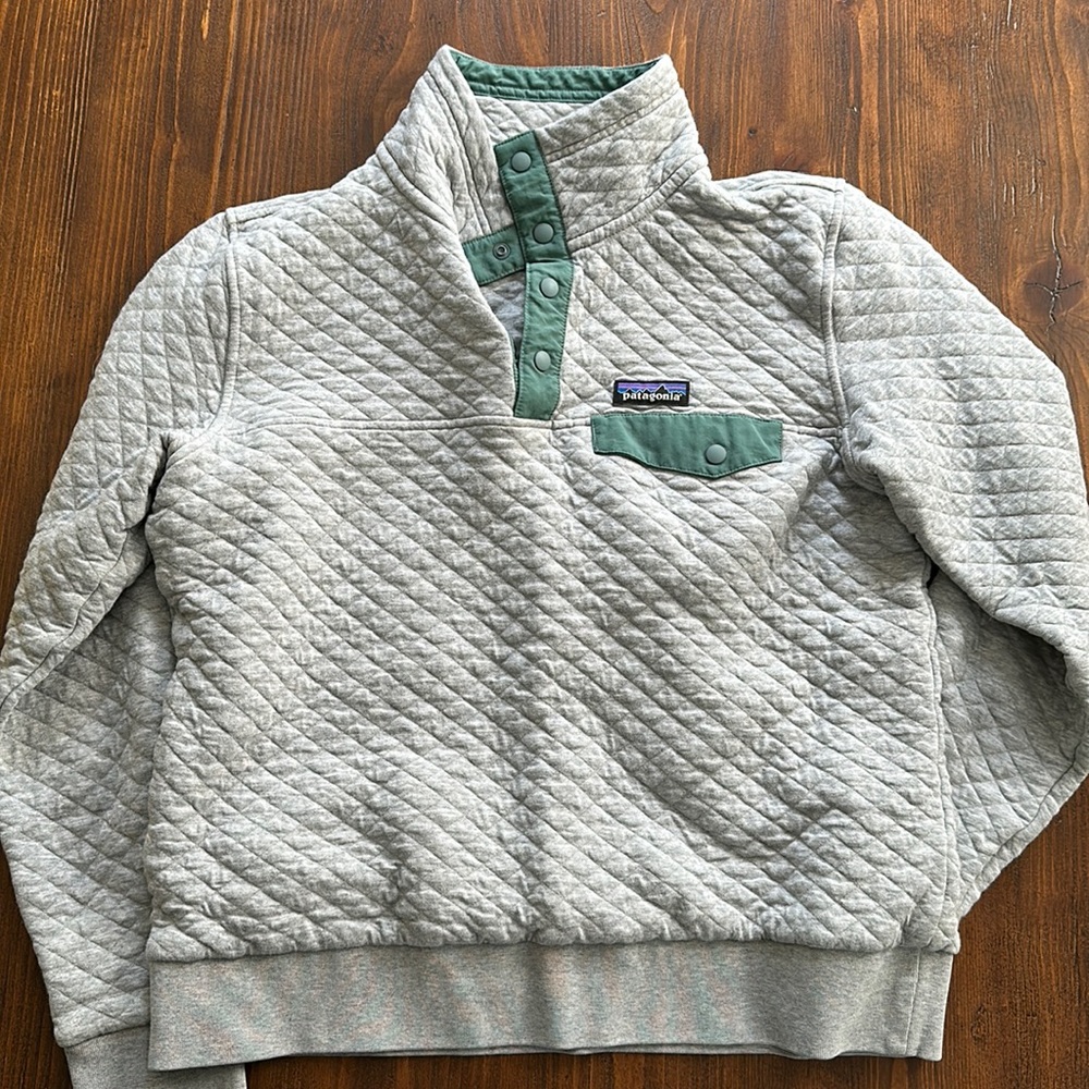 Patagonia Quilted Cotton Pullover - EUC